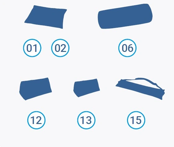 formes de base de coussins de positionnement Winncare