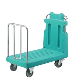 Chariot plate-forme composite avec dossier