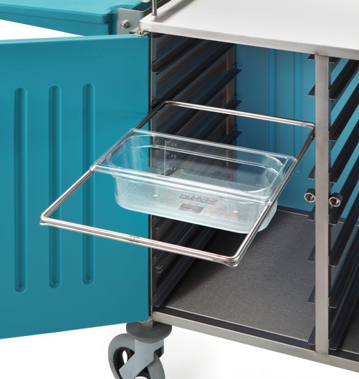 Tiroir inox pour 3 bacs GN 1/3