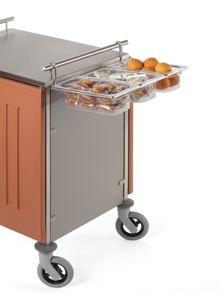 Support inox pour 3 bacs GN 1/3