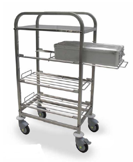 Chariot à étagère coulissantes