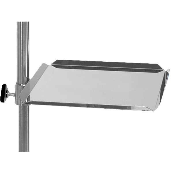 Plateau carré pour pieds à sérum