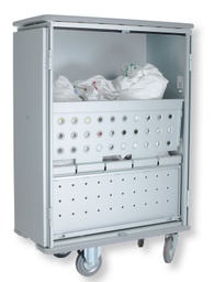 Chariot-armoire pour linge propre et sale