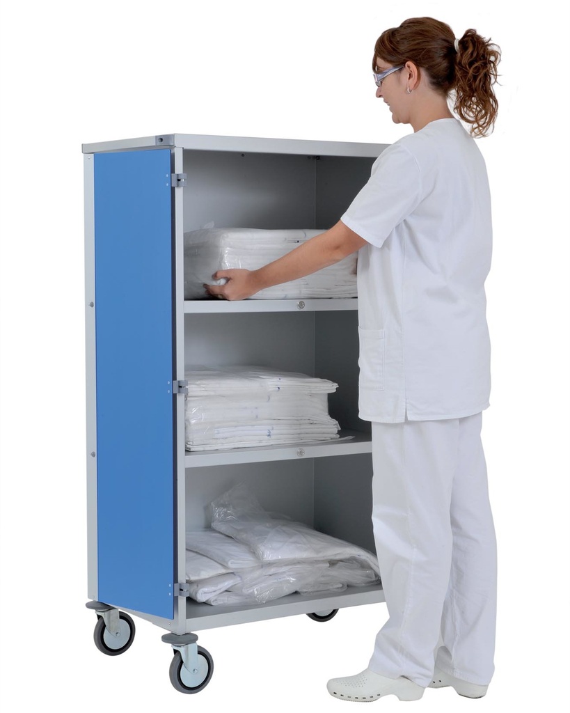 Chariot étagères à bords tombés