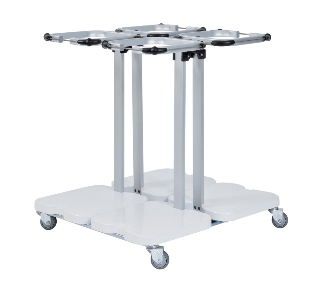 Chariot porte-sacs - 4 sacs en carré