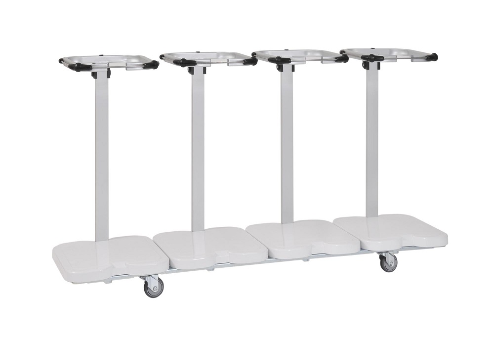 Chariot porte-sacs - 4 sacs en ligne