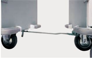 Option chariot-armoire : Barre attelage avec pieu