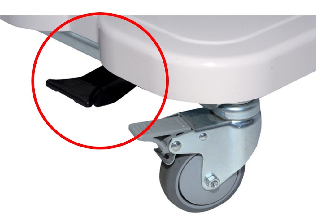 Option : Pédale et tige pour chariot porte-sac