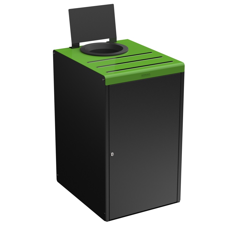 Meuble tri sélectif vert 90L