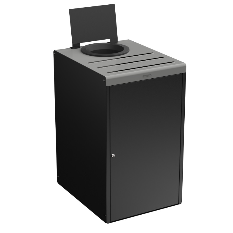Meuble tri sélectif gris 90L