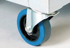 Roulettes spécifiques pivotant