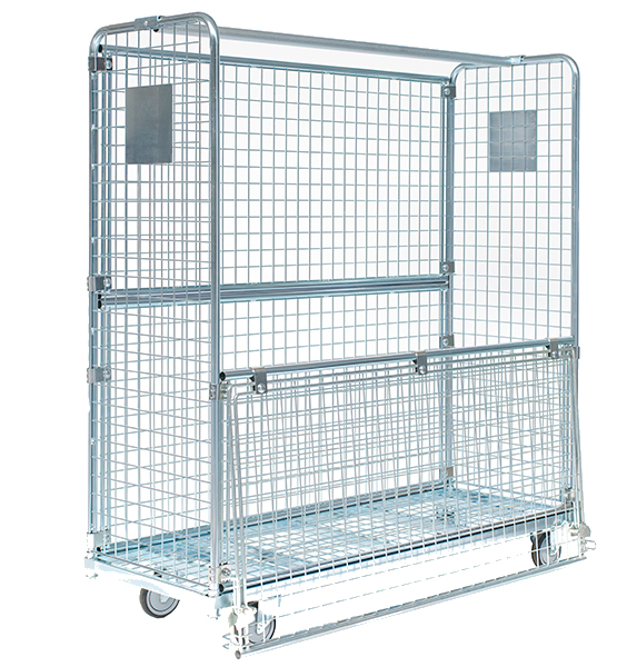 Chariot penderie grillagé