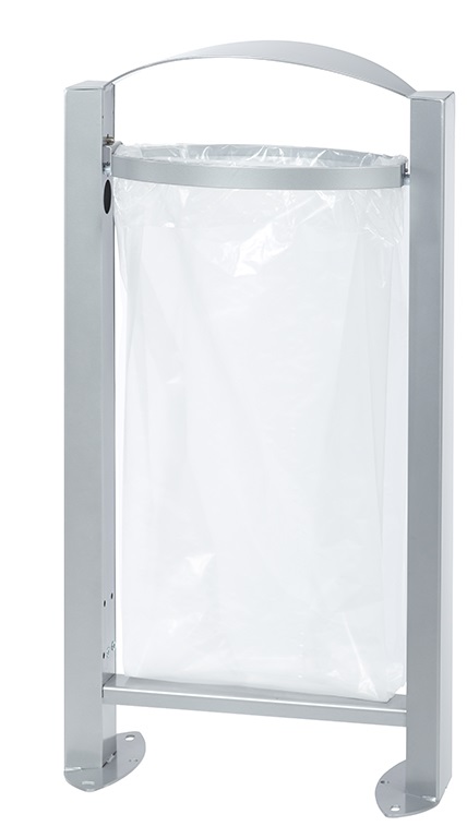 Corbeille gris métal vigipirat