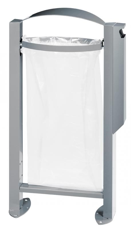 Corbeille gris métal chapeau e