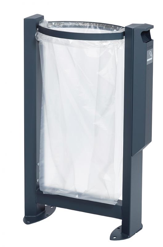 Corbeille anthracite cendrier