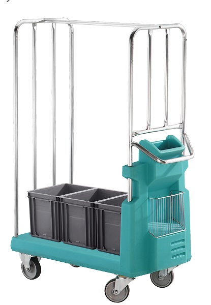 [03.06.0041] Chariot plateforme composite avec côtés (2 côtés)