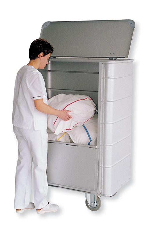 Chariot récolte sacs à ouverture coulissante et rabattable