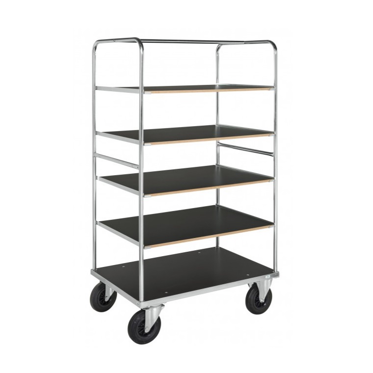 [02.08.0695] Chariot tablettes 1000x700x1800mm (Sans freins)