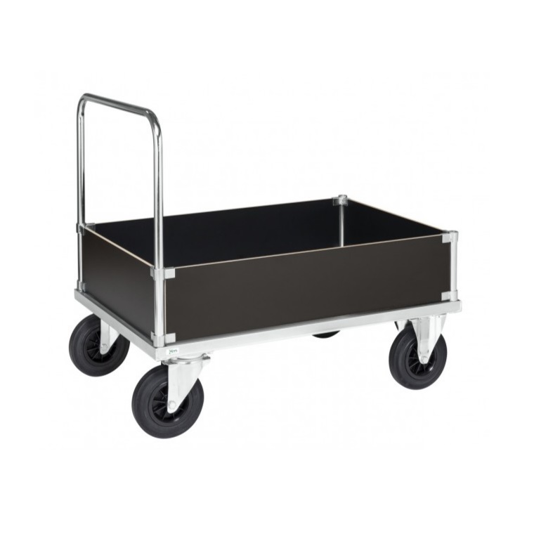 [02.08.0715] Chariot porte caisse 1000x700x900mm (Sans freins)