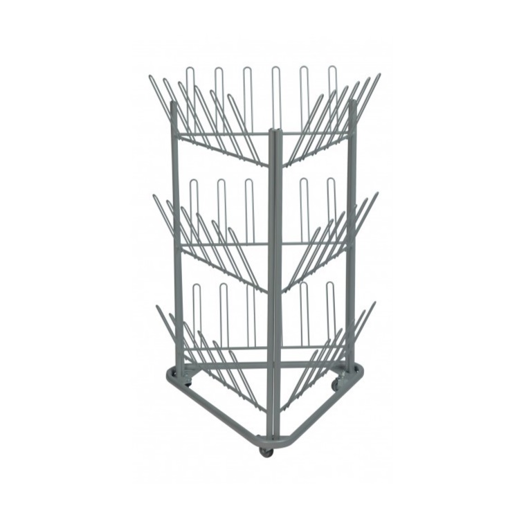 [02.08.0253] Chariot support à chaussures (Gris)