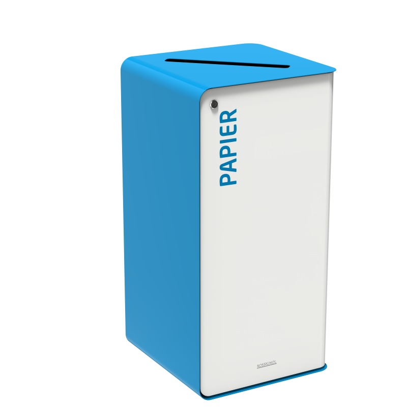 [07.01.0116] Borne tri sélectif Papier -  Bleu (40L)