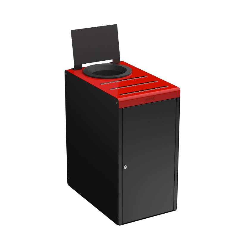 Meuble tri sélectif Rouge