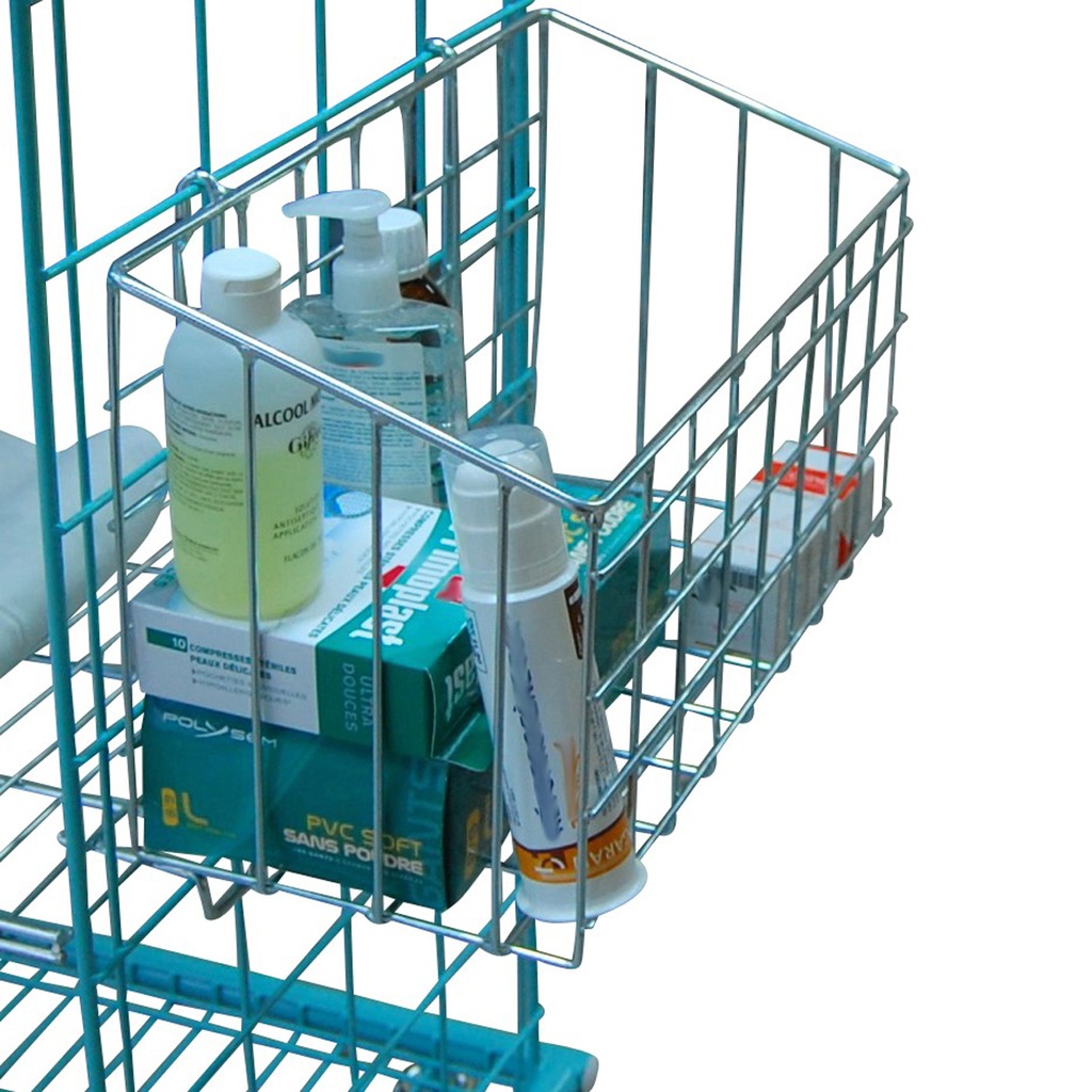 Panier amovible en fil grillagé