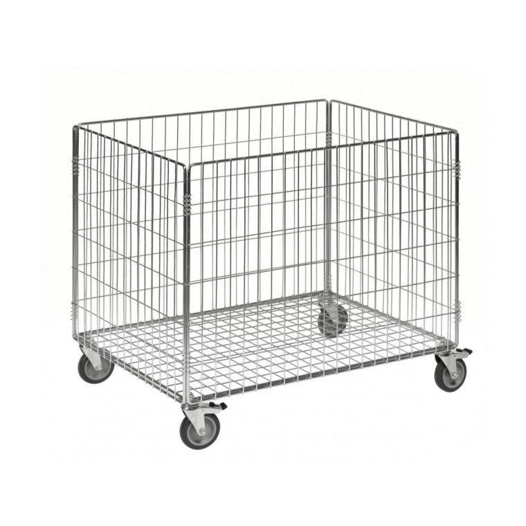 [03.06.0026] Panier de transport (800 x 600 x 740 mm, Inox)