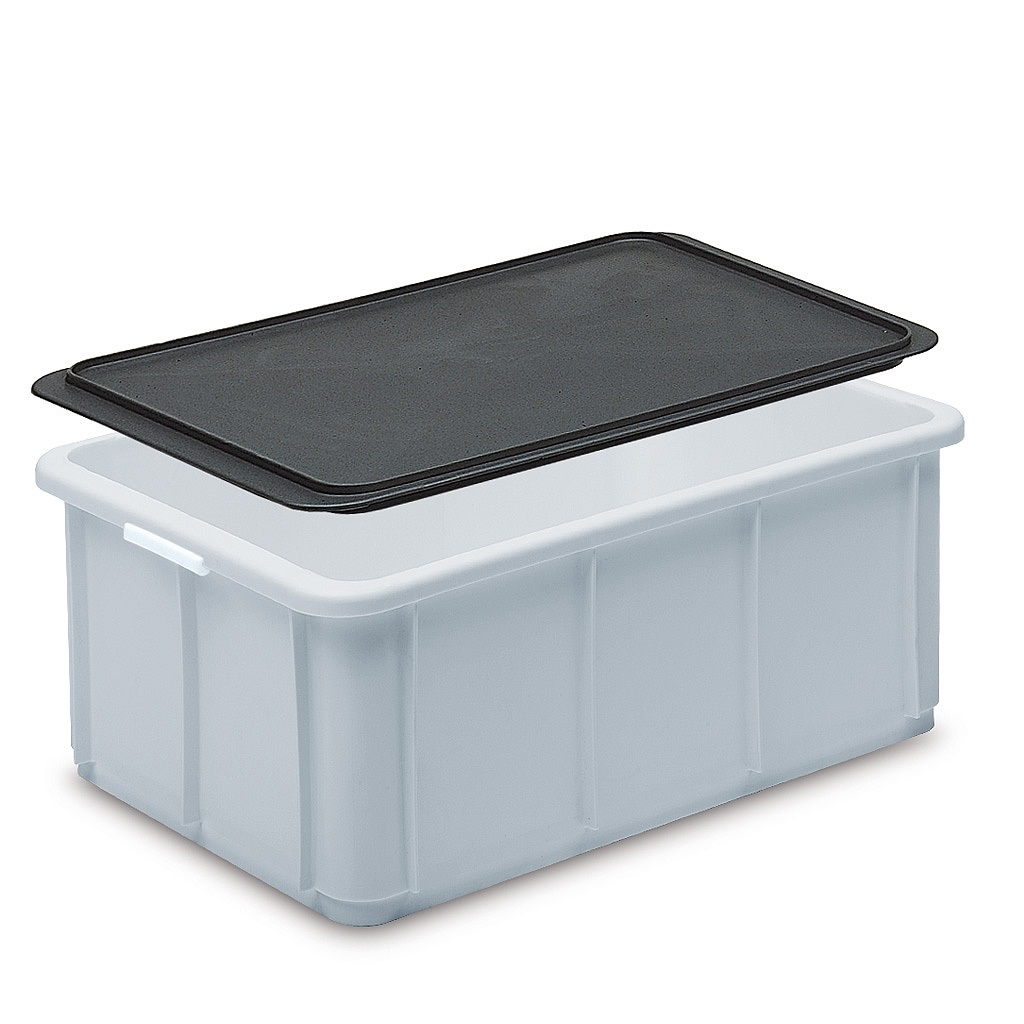 [01.02.0123I] Couvercle pour bac polypropylène (400x300mm, Ivoire)