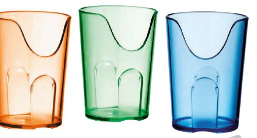 [04.40.0011B] Verre à découpe nasale 16 cl (Bleu)
