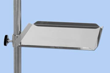 Plateau carré pour pieds à sérum