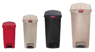 Collecteur étroit à pédale Slim Jim® en Résine