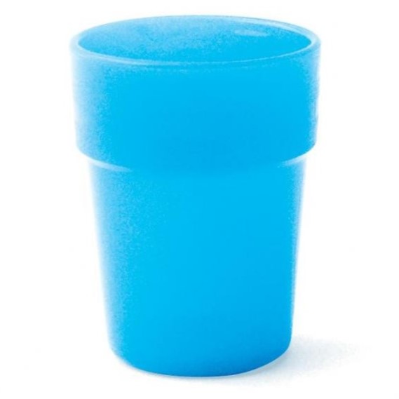 Gobelet empilable en polypropylène – collection Patio (Bleu, 16 cl)