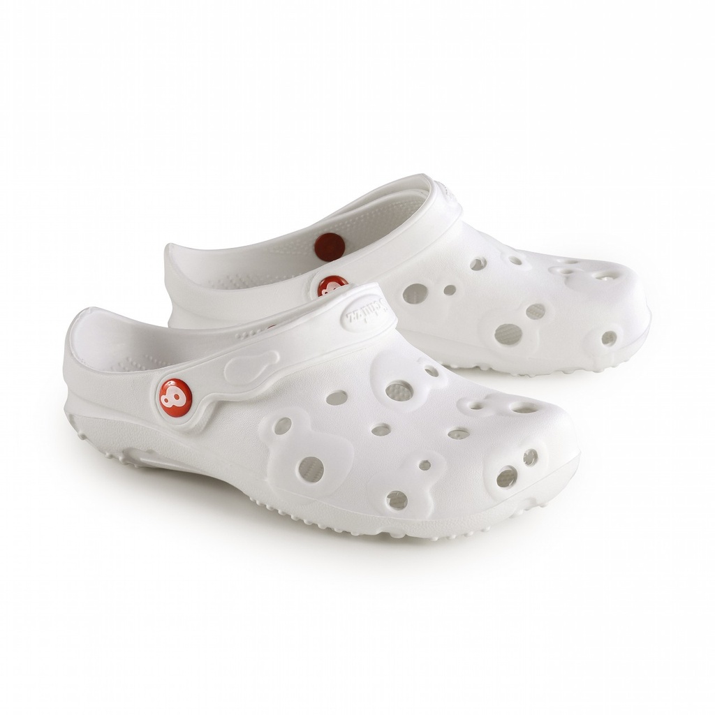 Sabots ajourés ergonomiques (Blanc, 36)