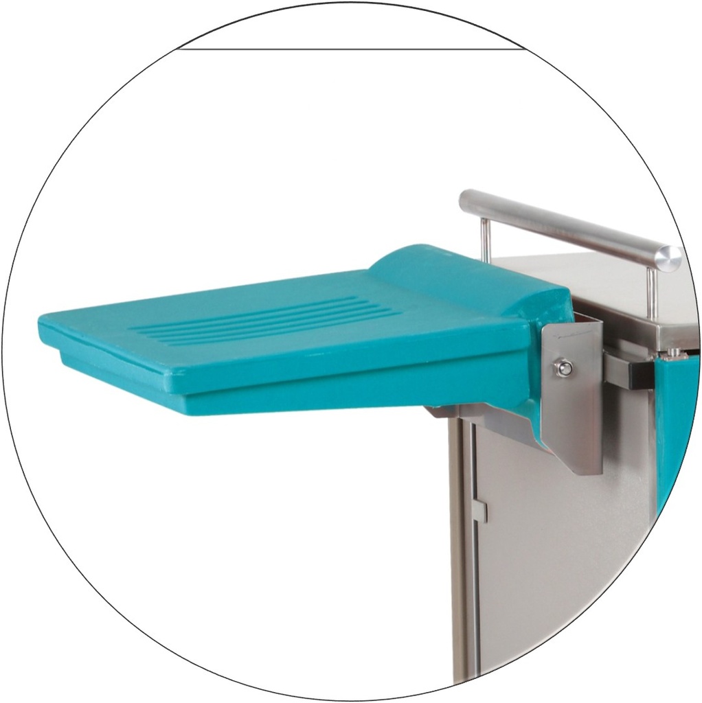 [04.05.0581-BC] Tablette de préparation rabattable (Bleu canard)