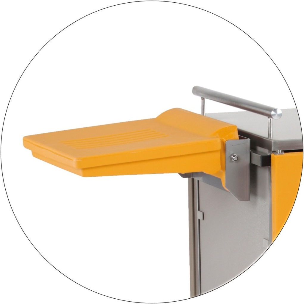 Tablette de préparation rabattable