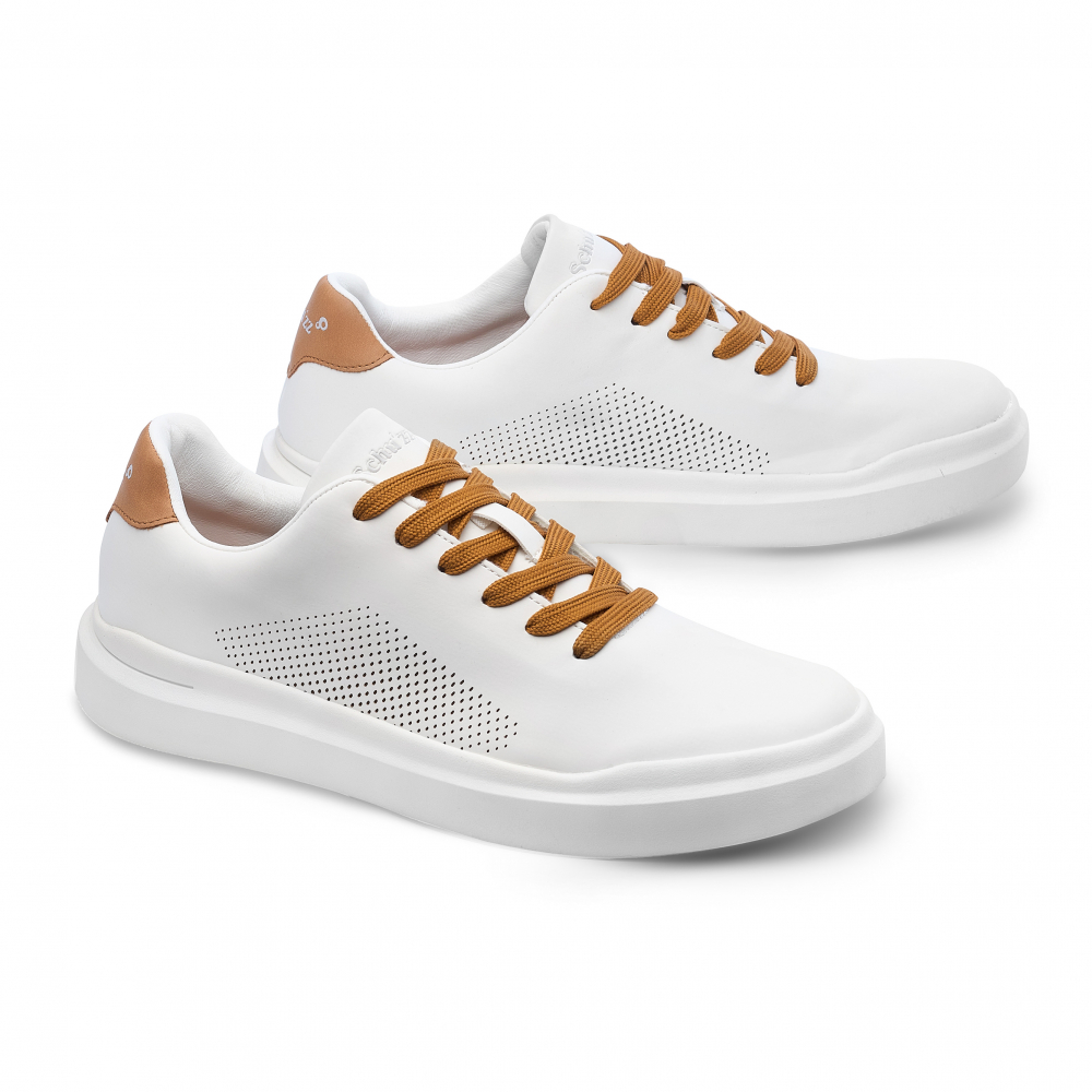 Baskets waterproof (Blanc/Camel, 36)