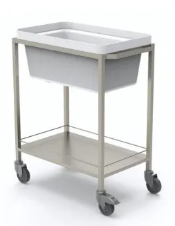 Chariot de pré-désinfection simple bac 