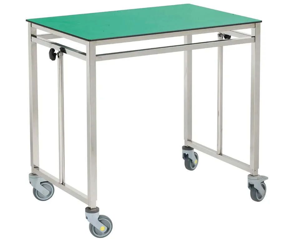 Table pont manuelle avec plateau résine compact