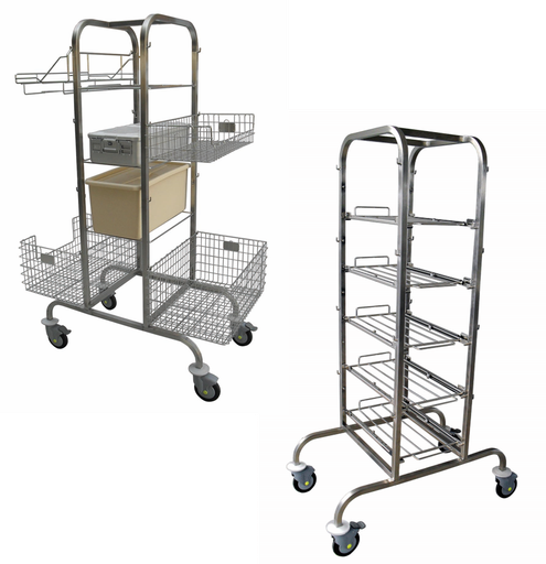 [01.04.0027] Chariot double face à compartiment central