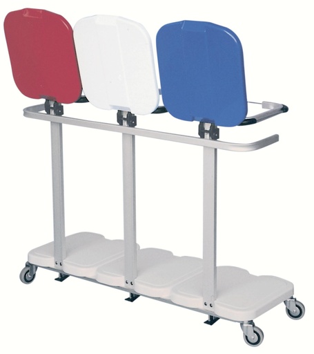 Poignée de poussée pour chariot porte-sacs