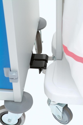 Système d'accrochage chariot porte-sac