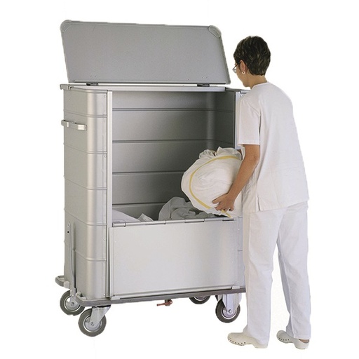 Chariot récolte sacs à ouverture coulissante et rabattable