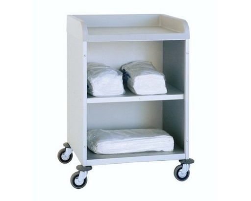 [03.03.0092] Chariot étagères à bords relevés 2 niveaux