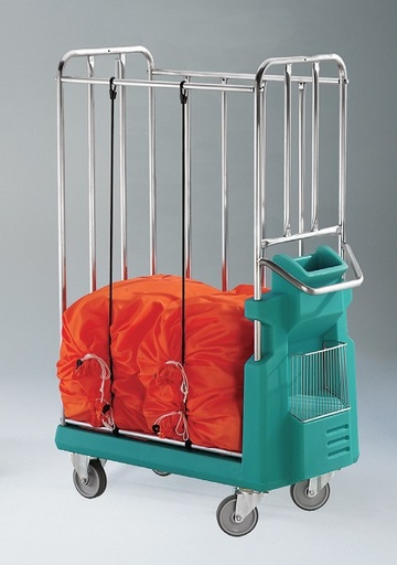 Chariot plateforme composite avec côtés