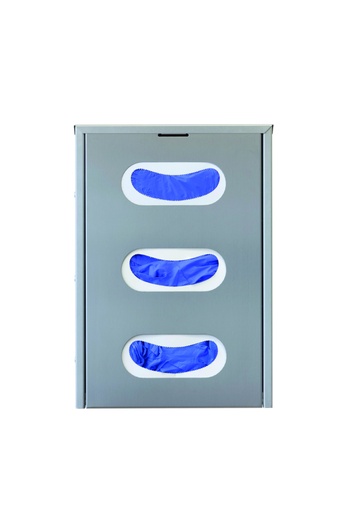 [02.99.0358] Distributeur inox magnétique vertical pour 3 boîtes de gants 