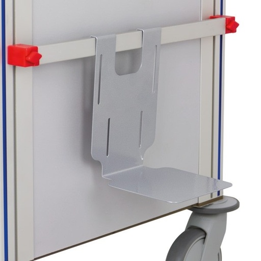 [04.05.0800] Support pour collecteur d'aiguilles fixé sur rail avec sangle d'attache