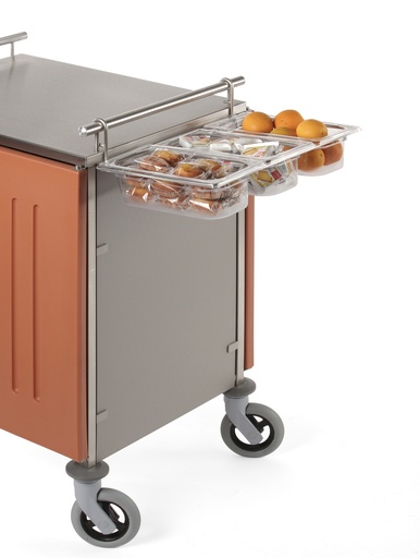 [03.06.0074] Support inox pour 3 bacs GN 1/3