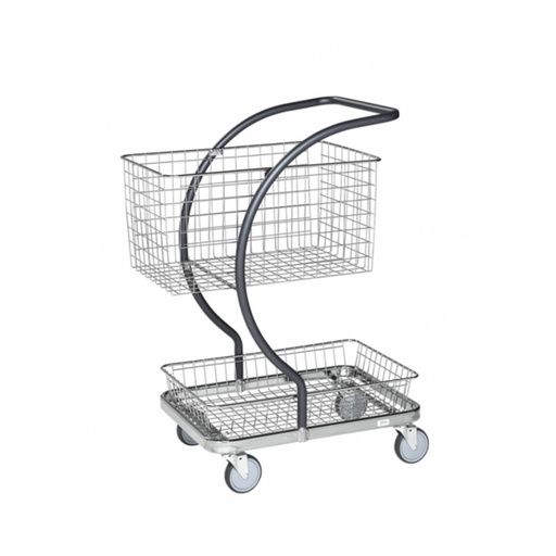 [02.08.0464] Chariot avec panier en fil