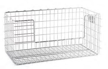 [01.03.0058] Panier fil inox échancré 400x3